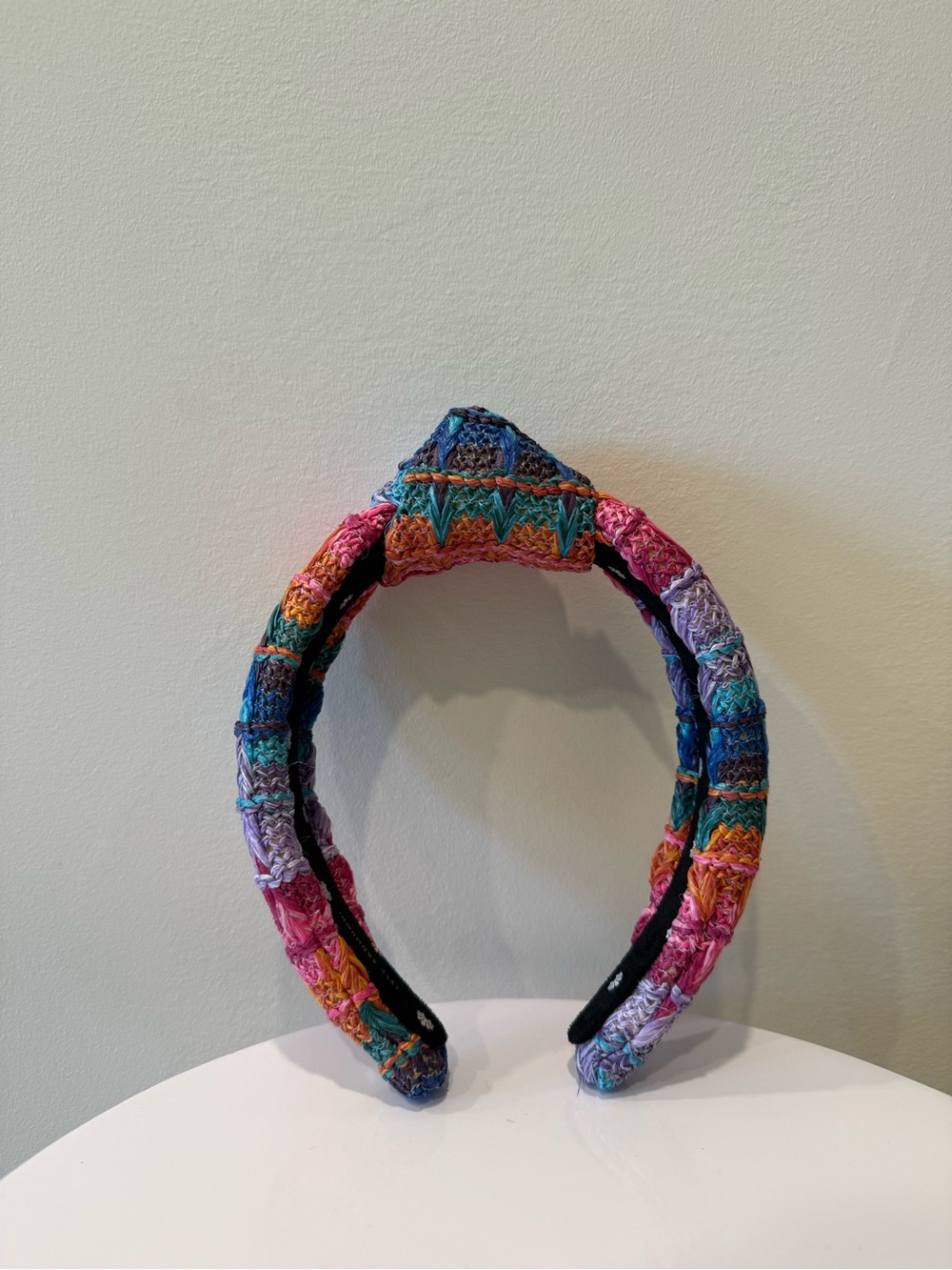 Colorful Crochet Padded Headband - Multicolor